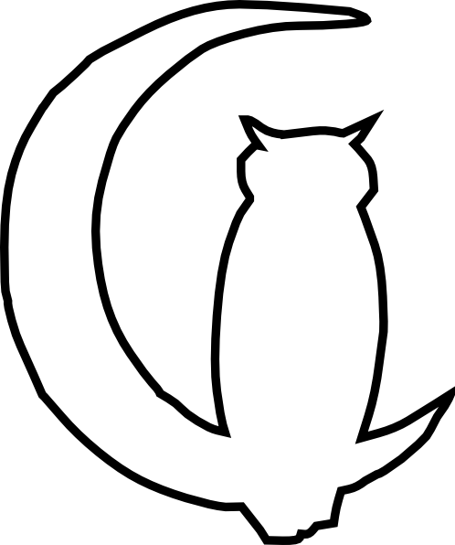 Owl Moon 2 Svg Clip Arts 498 X 596 Px (498x596), Png Download