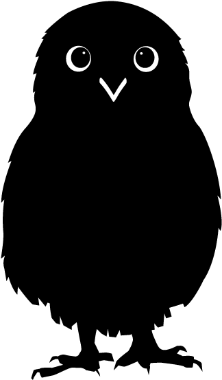 Owl - Silhouette - Animals Illustration - Silhouette (640x640), Png Download