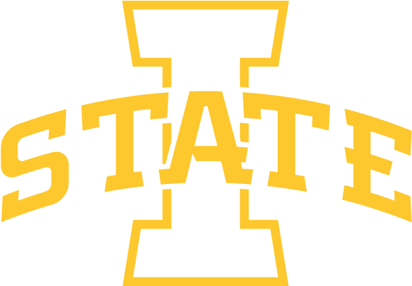 Iowa State Logo White (600x420), Png Download