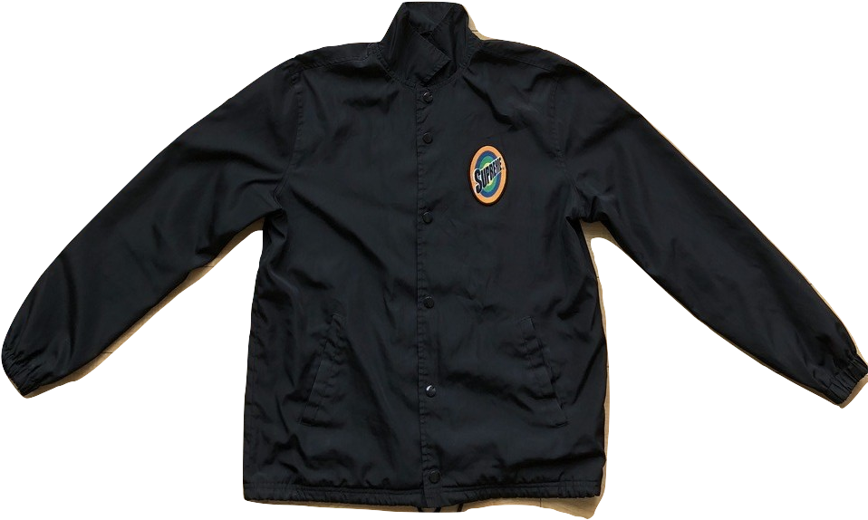 Supreme Tide Logo Coach Jacket - Jacket (966x629), Png Download