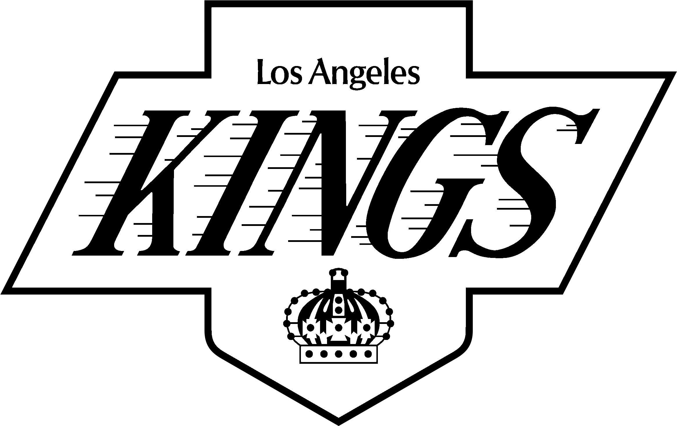 Los Angeles Kings Logo Black And White - Logo Los Angeles Kings (2400x2400), Png Download