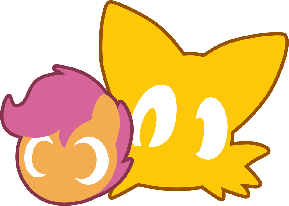 Miles "tails" Prower Images Found This Cool Logo Hd - Scootaloo And Charmy (950x678), Png Download