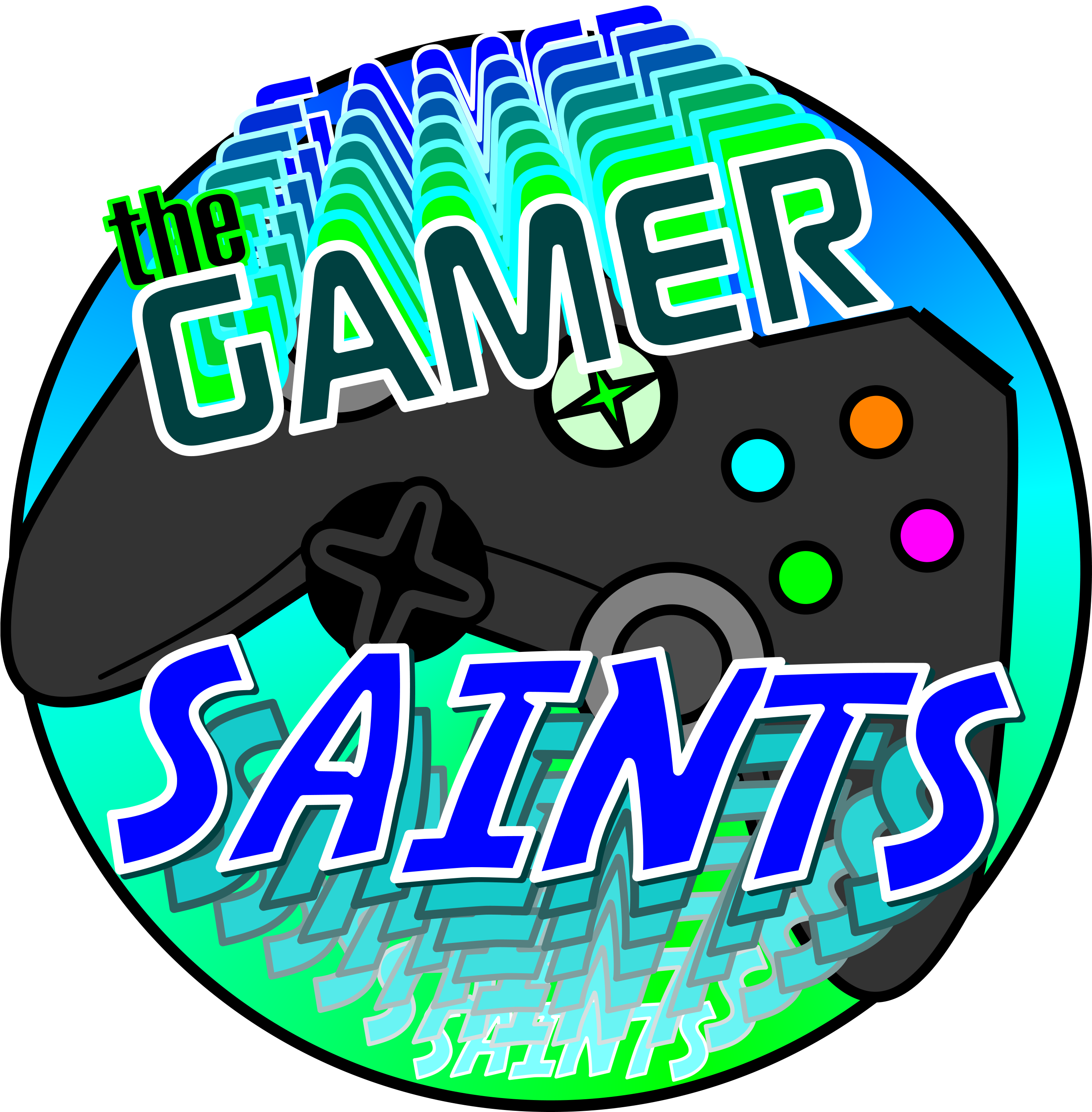 Gamer Saints Logo Bg (2737x2797), Png Download