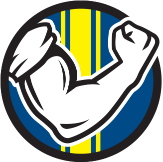 Muscle Mania - Hot Wheels Muscle Mania Logo (406x330), Png Download