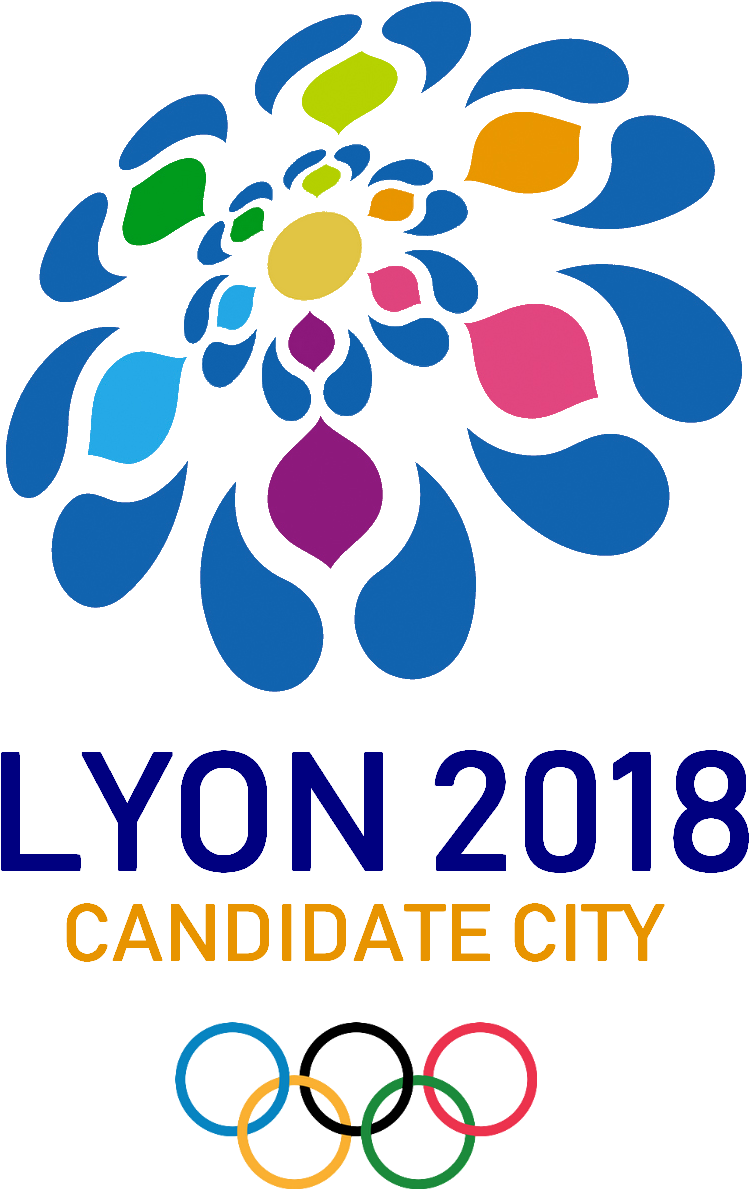 Lyon 2018 Olympic Logo - Summer Olympics Logo 2018 (1300x1300), Png Download