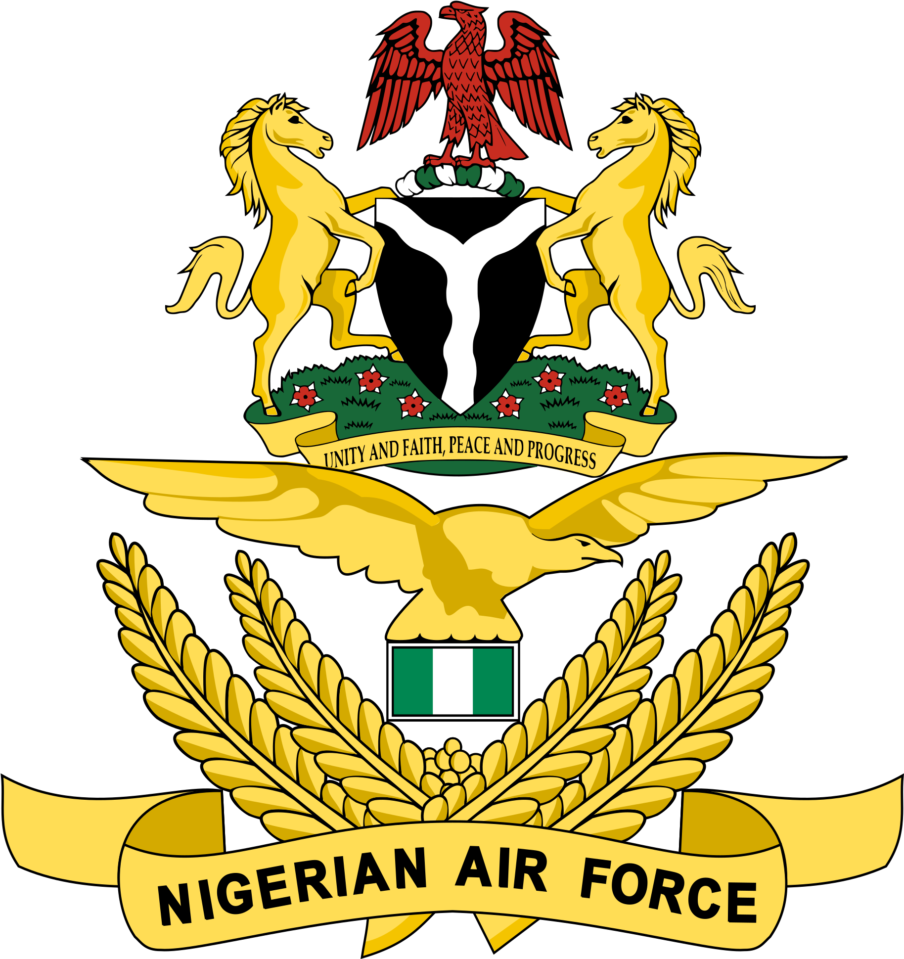 Nigerian Air Force Naf (1200x1245), Png Download