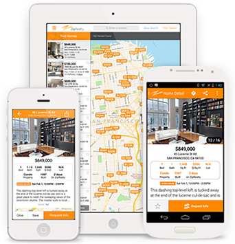 Real Estate Listings And Homes For Sale - Home Buying And Technology (342x355), Png Download