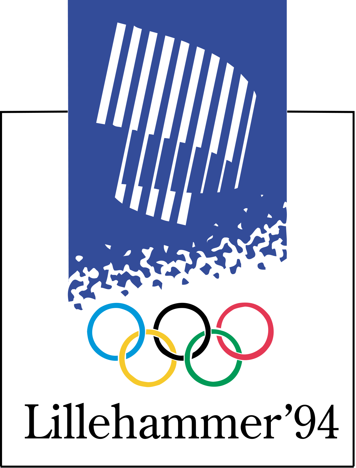 This Is Norway's First Attempt At Bidding For An Olympic - Lillehammer 1994 Olympic Games Poster (607x800), Png Download