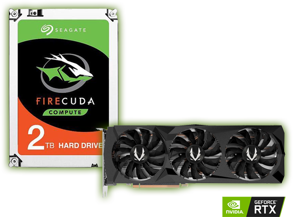 Zotac Geforce Rtx 20 Series Combos - Seagate 2tb Barracuda St2000lm015 (640x480), Png Download