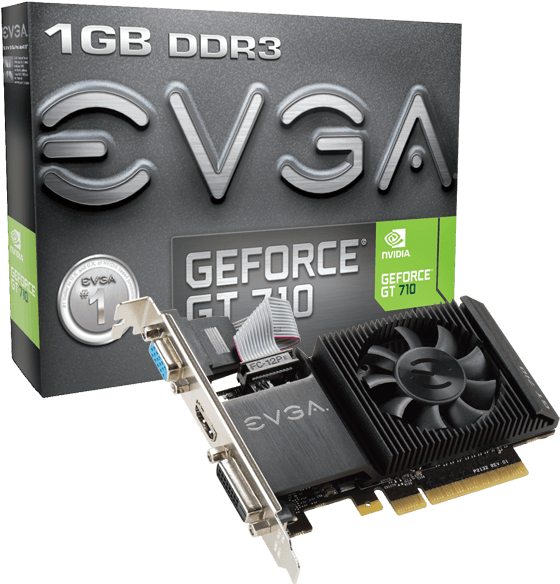 Evga Geforce Gt 710 1gb - Evga Geforce Gt 710 2gb Ddr3 (600x600), Png Download