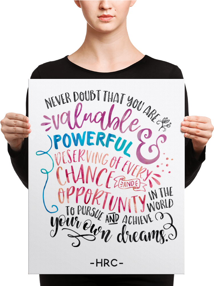 Hillary Clinton Quote / Typography - Black Mask Fawn French Bulldog Is Ready (1000x1000), Png Download