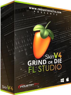 Grind Or Die Fl Studio Skin V4 - Fingerprint (500x500), Png Download