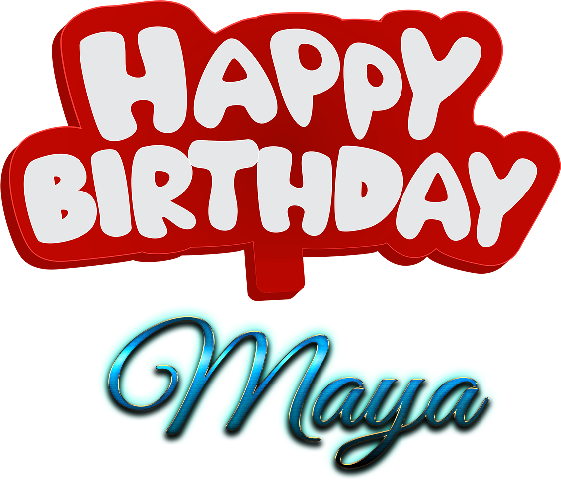 Maya Happy Birthday Name Logo - Happy Birthday Walid (1740x1052), Png Download