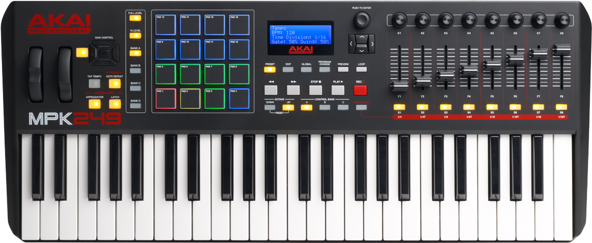Akai Mpk249 Main - Akai Mpk249 (1200x750), Png Download