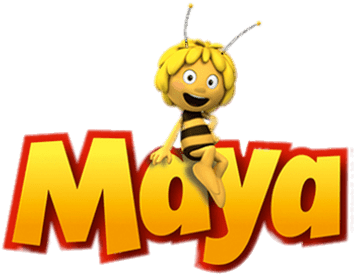 Maya Logo - Maya The Bee Logo Font (400x400), Png Download