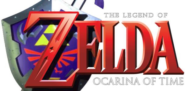 Zelda Ocarina Of Time Logo Png - Legend Of Zelda Ocarina Of Time (607x300), Png Download