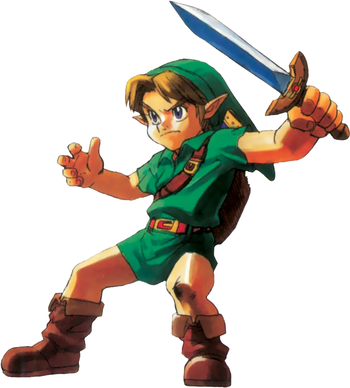 Download Young Link Ocarina Of Time Zelda Ocarina Of Time PNG Image