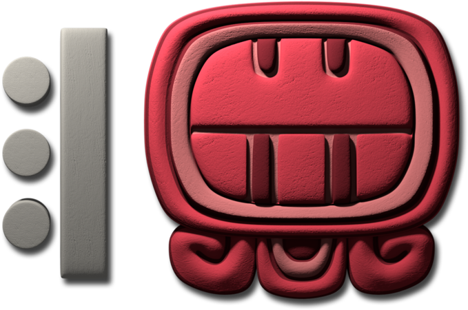 Click Here To See All 3d Maya Glyphs - Mayan Calendar Ben (1024x600), Png Download