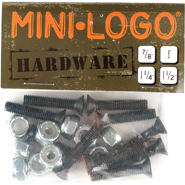 Mini Logo Hardware Single Pks - Mini-logo Skateboard Hardware (1-inch) By Mini-logo (450x450), Png Download