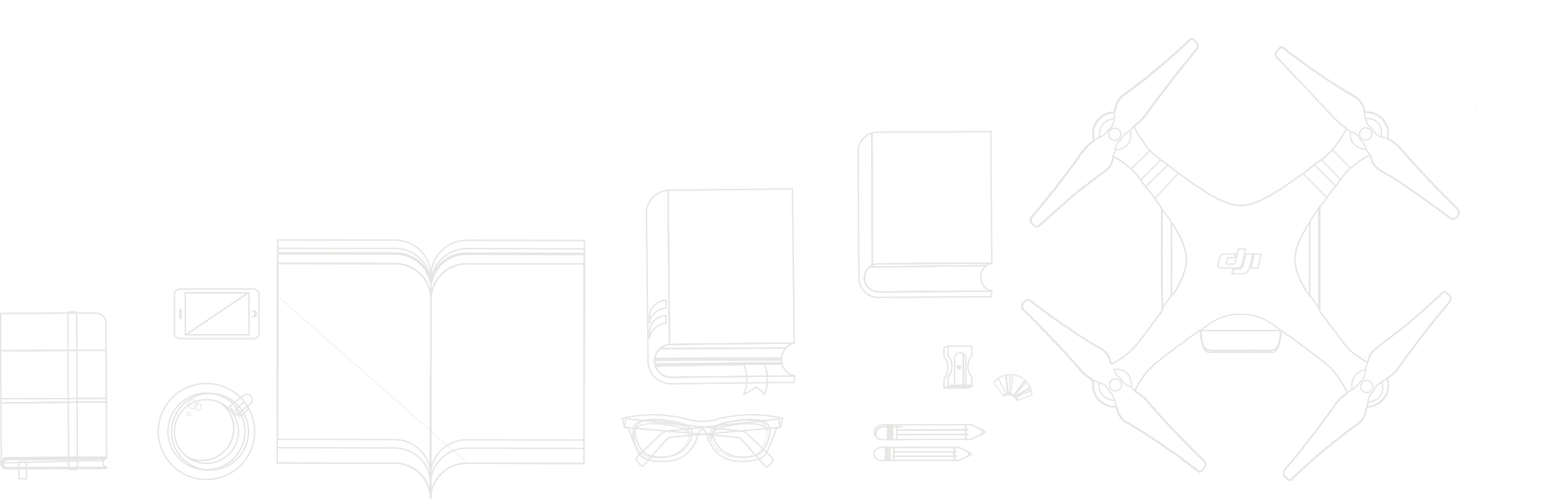 Dji Sdk Aaronsworld - Sketch (2234x711), Png Download