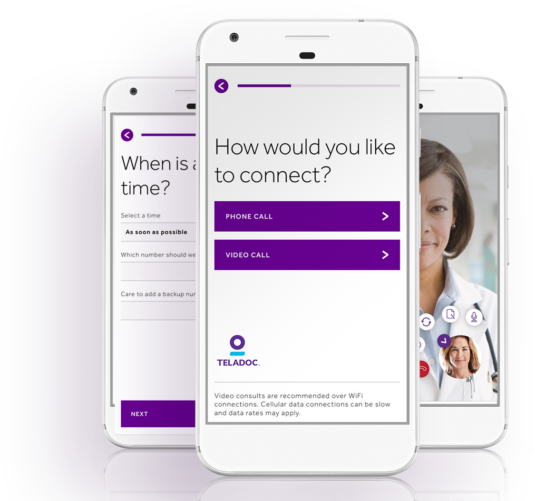 Teladoc Mobile App Aetna Dc - Teladoc With Aetna App (535x501), Png Download