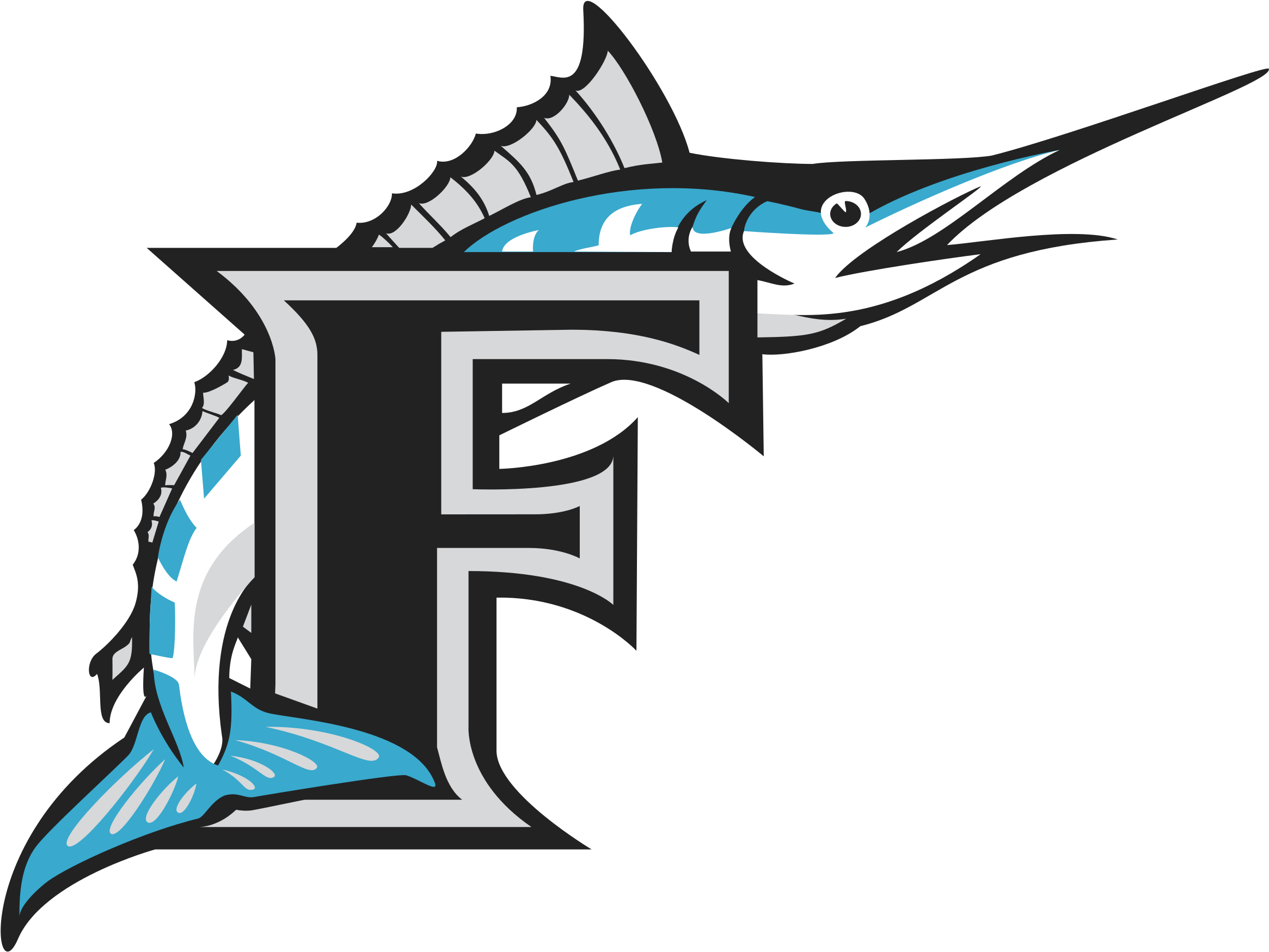 Florida Marlins Png - Florida Marlins Original Logo (2400x2400), Png Download