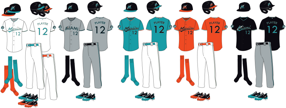 Barreto Marlinsuniform - Miami Marlins Uniform Concept (1023x407), Png Download