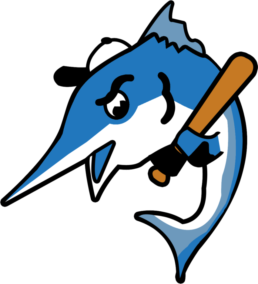 Miami Marlins 1956 By Fjojr On Deviantart Svg Library - Miami Marlins 1956 Logo (851x938), Png Download