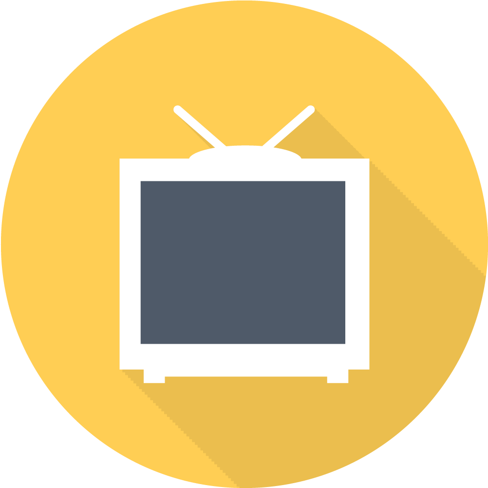 Tv Icon (1024x1024), Png Download
