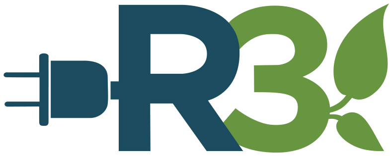 R3 Recycling Logo - Graphic Design (838x345), Png Download