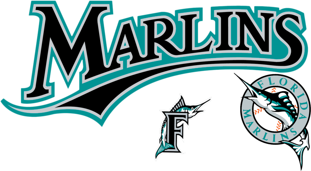 Logos Psd Official Psds - Florida Marlins Logo (1000x549), Png Download
