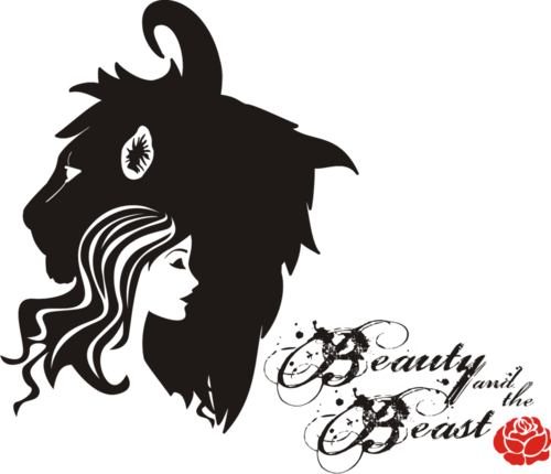Beauty And The Beast Image - Vector Graphics (500x430), Png Download