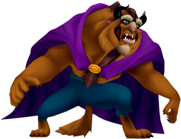 Beast Clipart Disney Movie - Beast Kingdom Hearts (600x469), Png Download