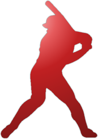 Mlb Tickets - Baseball Player Silhouette (319x455), Png Download