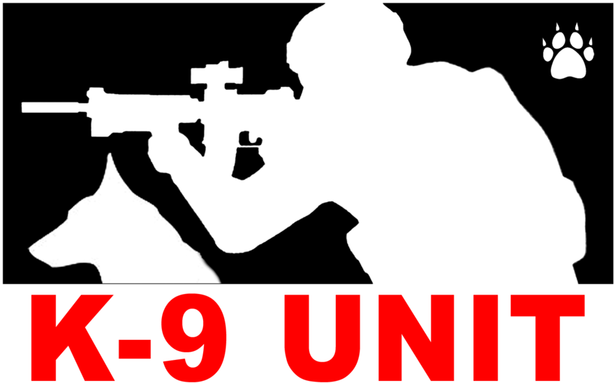 Major League Shooter Logo Clipart T-shirt Decal Logo - K9 Unit Logo (900x570), Png Download