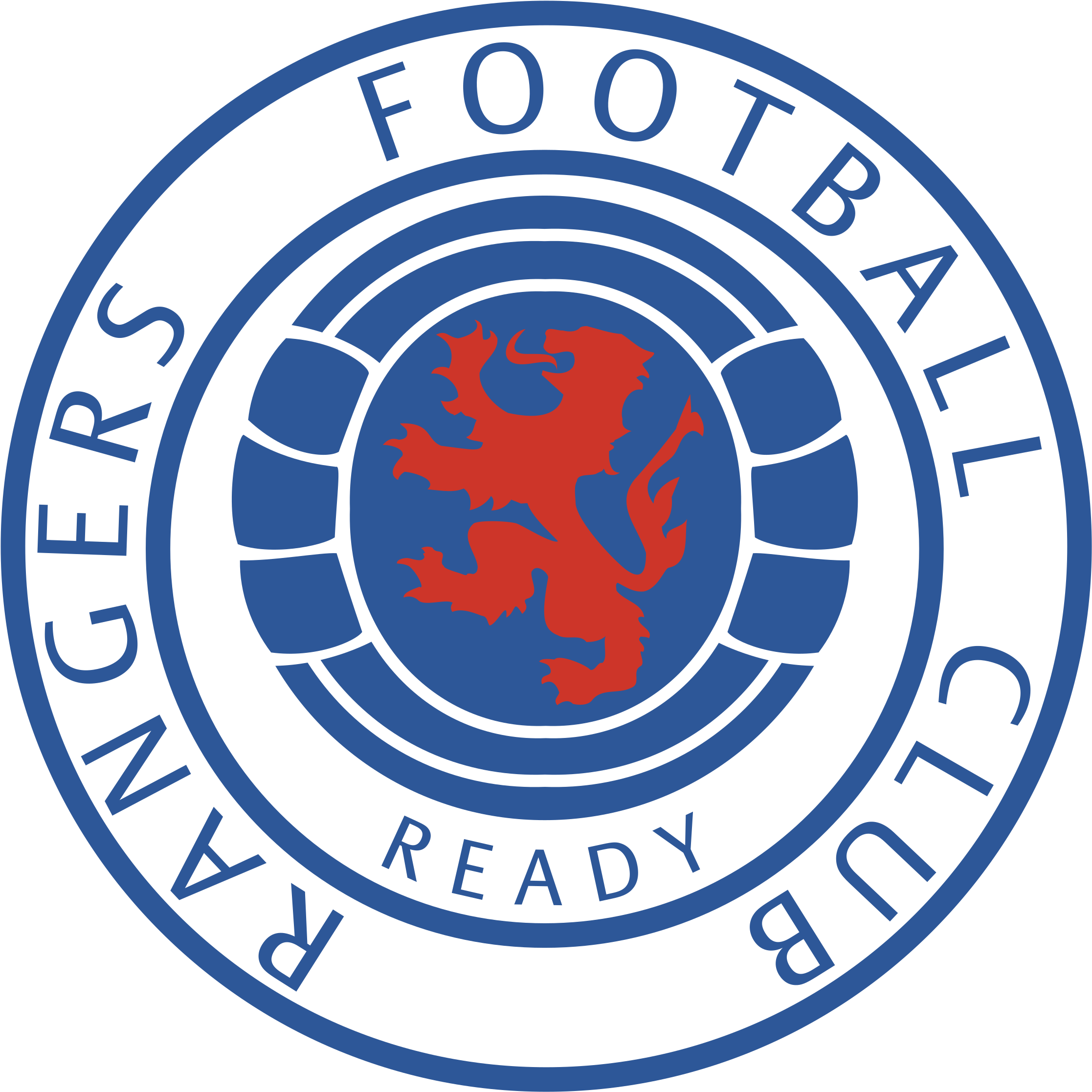 Rangers Logo Png Transparent - Rangers Football Club (2400x2400), Png Download