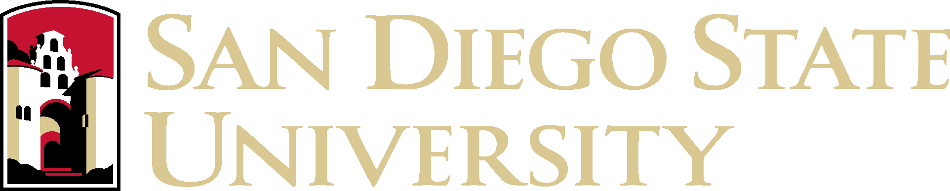 Logo Horz Color Gold Text - San Diego State University Fowler College Of Business (1924x387), Png Download