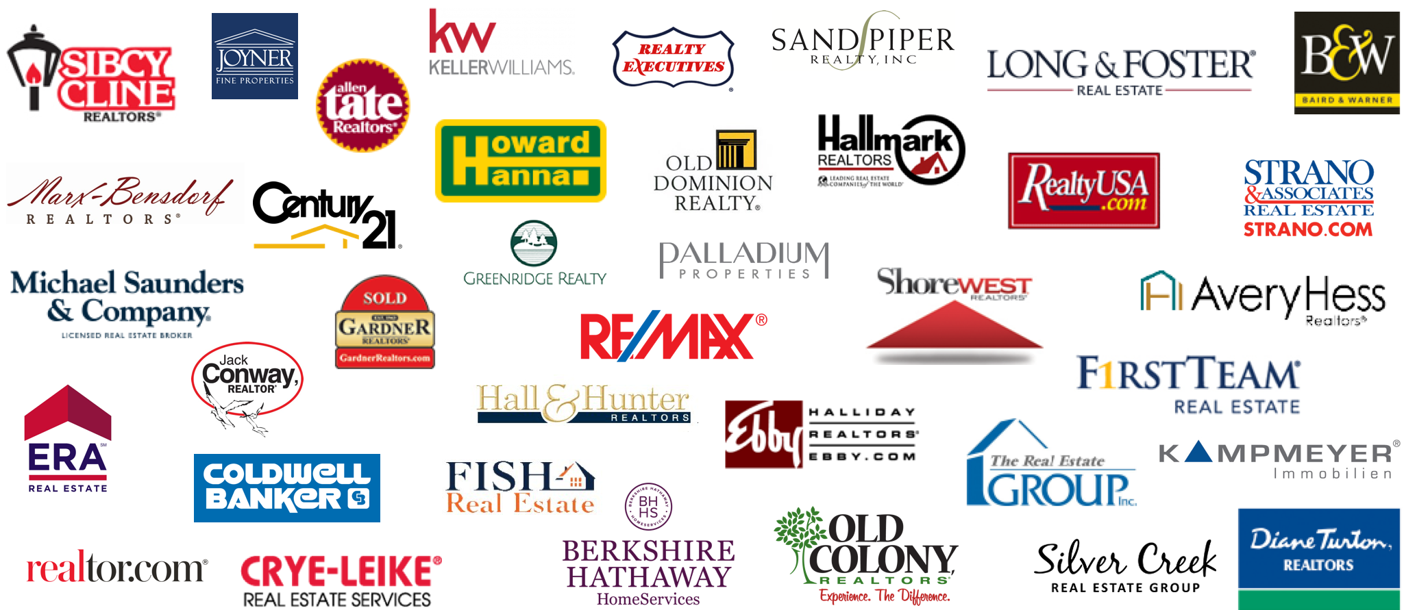 Testimonial Tree Broker Clients Real Estate Howard - Real Estate Collage Of Different Broker Logos (2048x900), Png Download