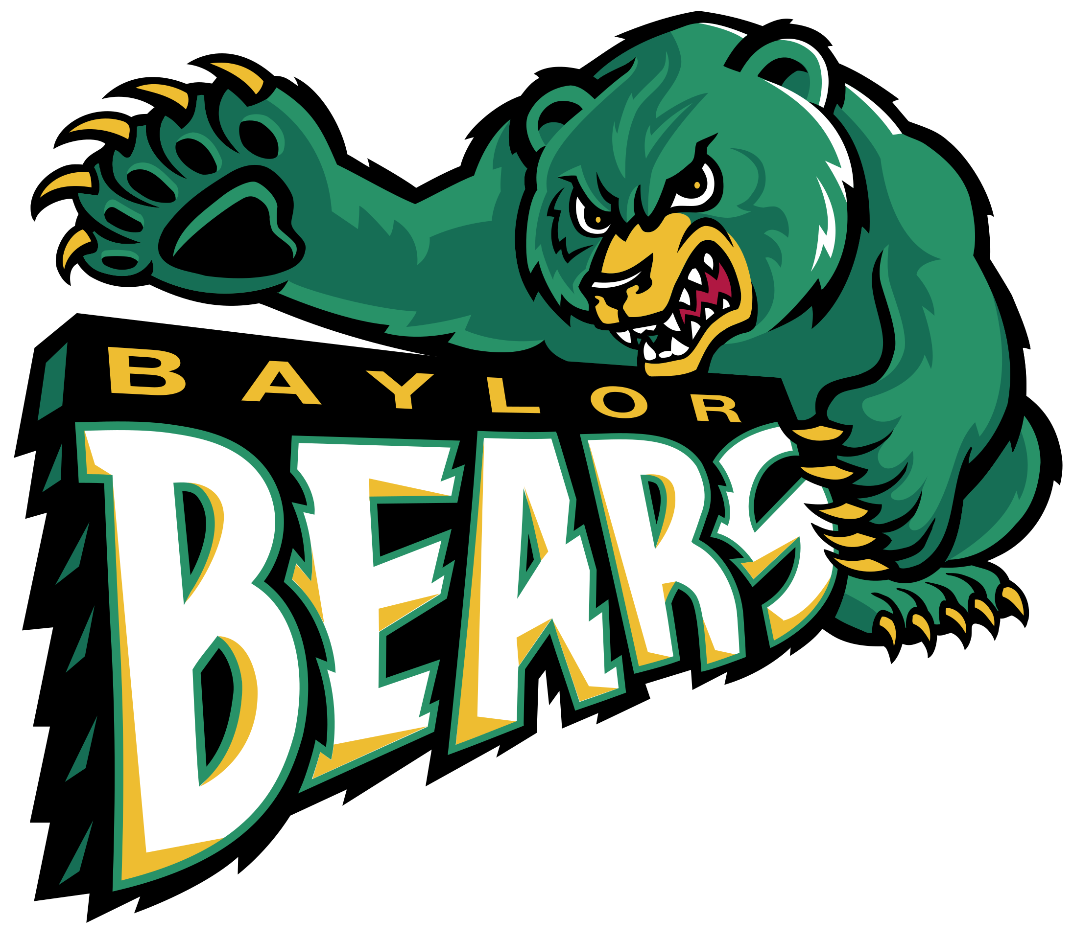 Baylor Bears Logo Png Transparent - Baylor Bears And Lady Bears (2400x2400), Png Download