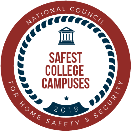2018 Safest College Campuses Badge - Academy For Scientific Investigative Training (600x600), Png Download