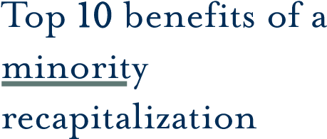 A Minority Recapitalization, Also Known As A “minority - Finance (578x232), Png Download