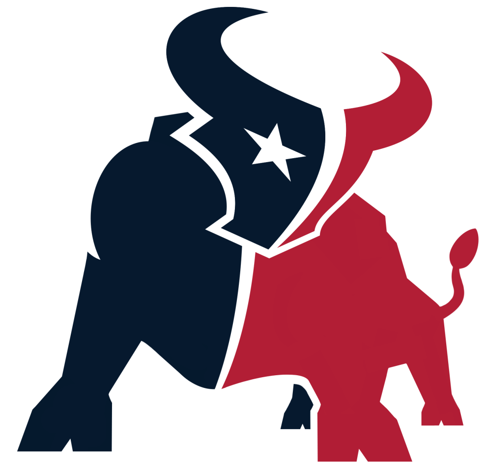 Texans Logo - Houston Texans Bull Logo (1024x988), Png Download