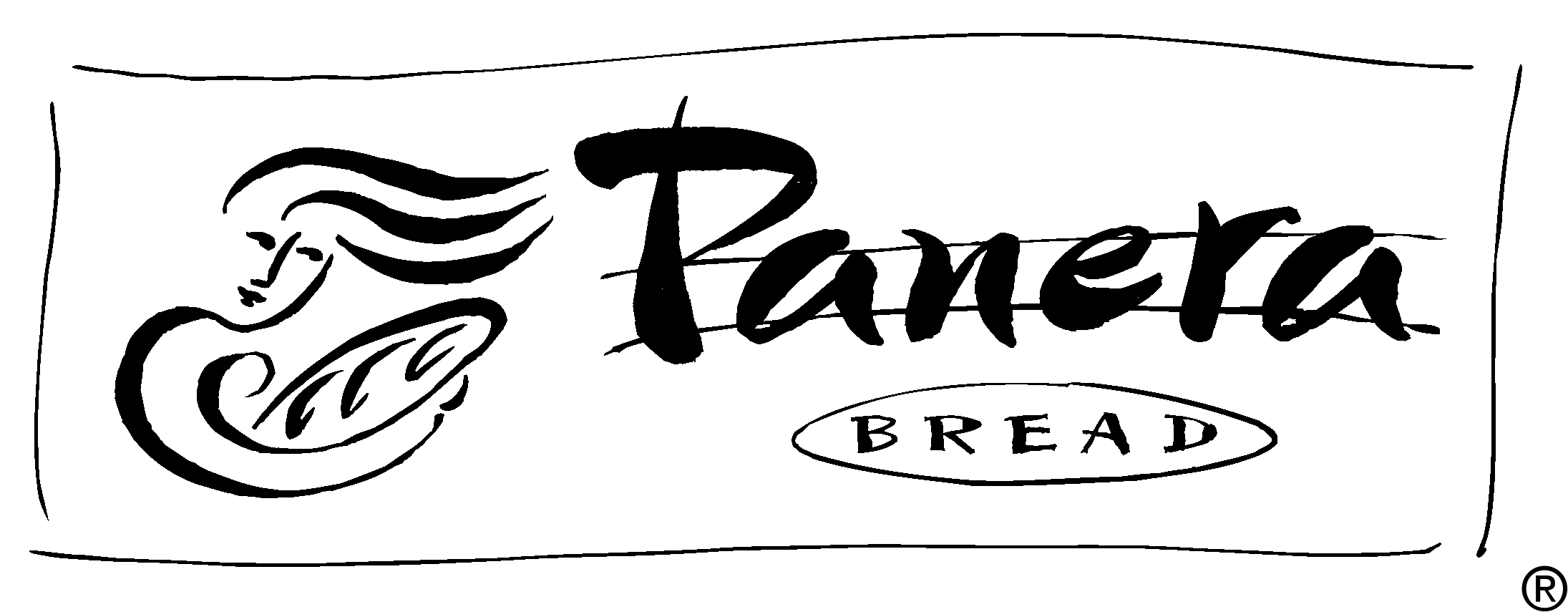 Panera Bread Logo Black And White - Panera Bread Logo Png (2400x2400), Png Download