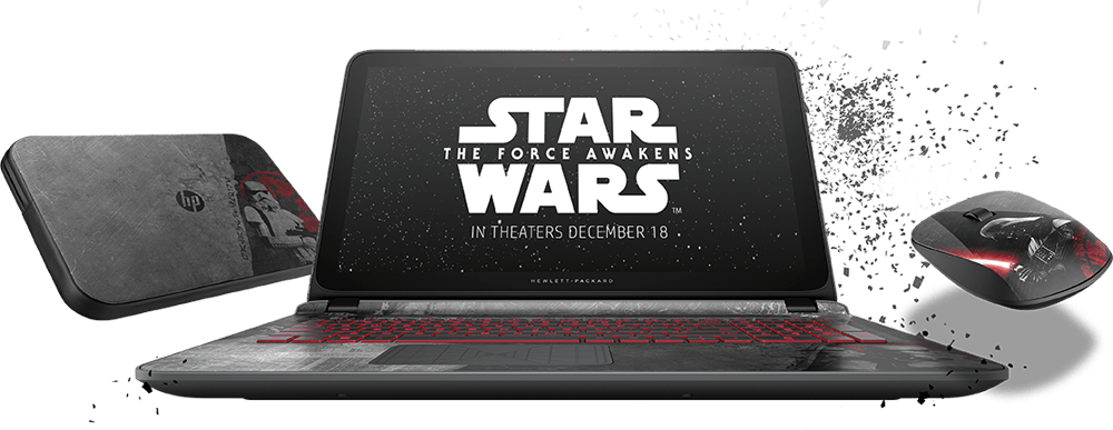 Hp Star Wars - Hp Star Wars Special Edition Computer (1000x387), Png Download
