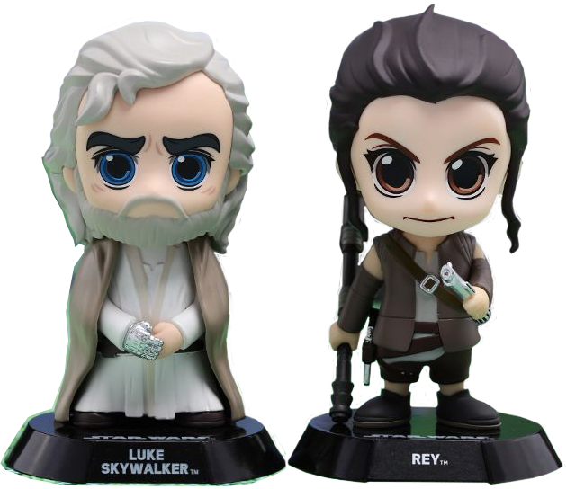 Star Wars Episode Vii - Hot Toys Rey Cosbaby (629x544), Png Download