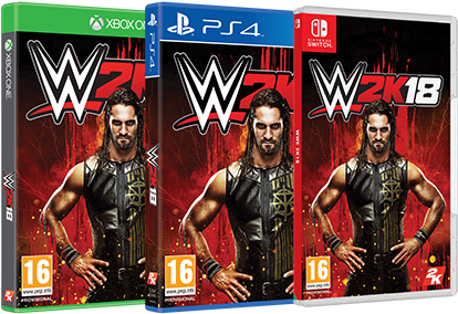 Wwe 2k18 Standard Edition - Wwe 2k18 - Ps4 Console Game (600x290), Png Download