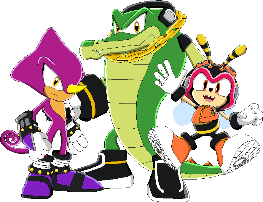 Espio Team Chaotix Sticker - Espio Team chaotix - Discover & Share