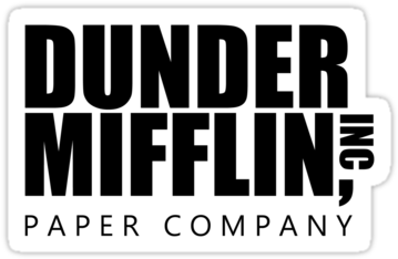 Dunder Mifflin Paper Company Logo SVG JPEG PNG Files 