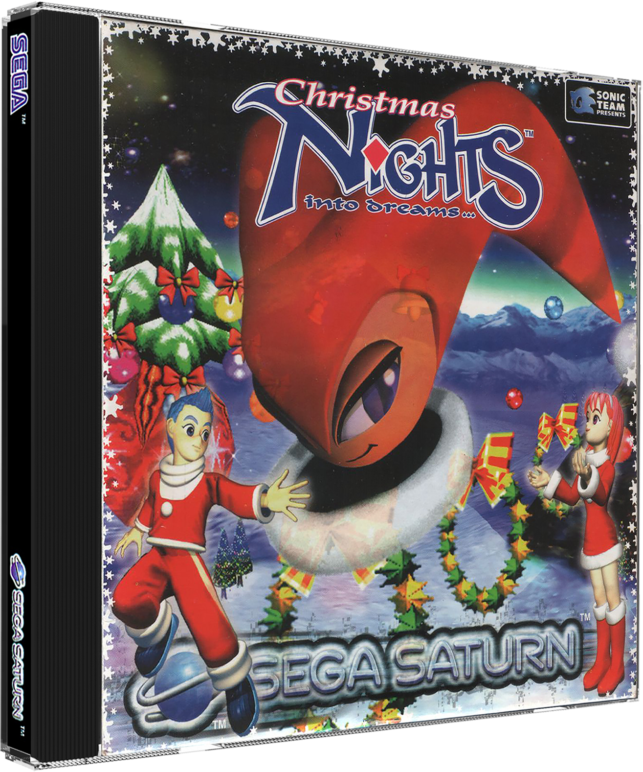 Sega Saturn Europe 3d Box Pack - Sega Christmas Nights Into Dreams (japanese Version) (1371x1585), Png Download