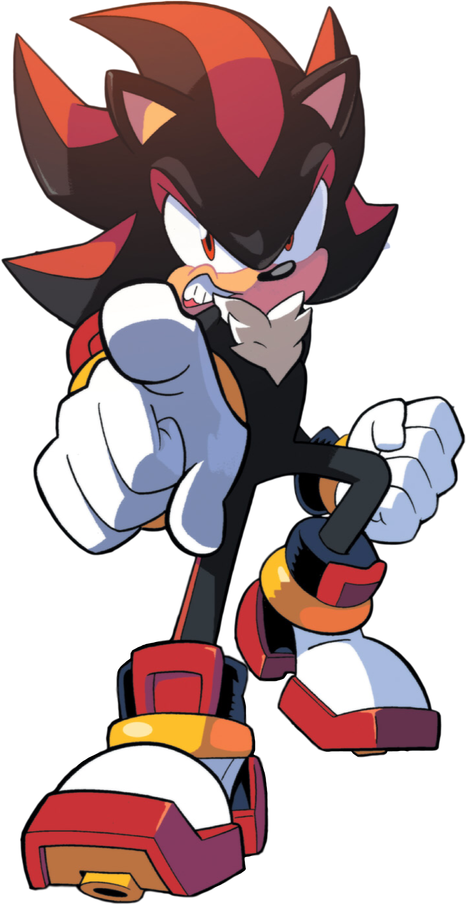 Shadow The Hedgehog - Sonic The Hedgehog Idw Shadow (1012x1837), Png Download